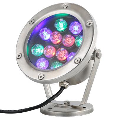 Stainless Steel Small Outdoor IP68 Waterproof 12V Mini RGB LED Fountain Lights