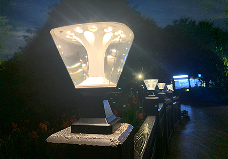 Solar pillar light reviews from Amazon customer